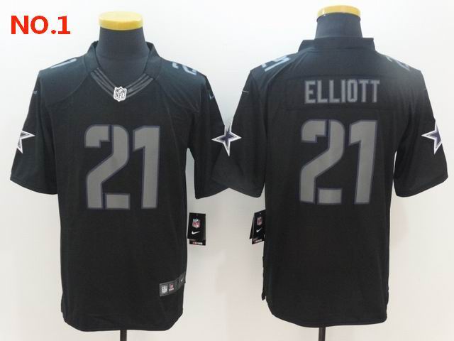 Men's Dallas Cowboys #21 Ezekiel Elliott Jerseys-36